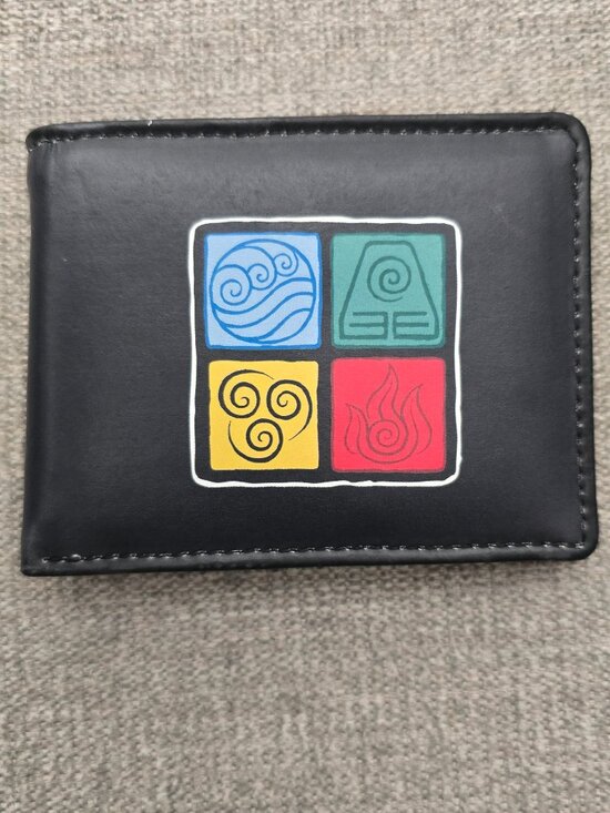 Buckle-Down Other - Avatar: The Last Airbender Element Symbols Bifold Wallet + Aang Figure